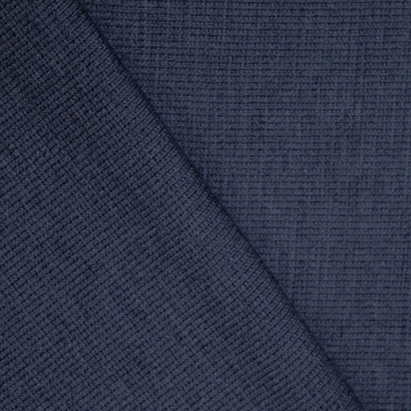 Wollbündchenstoff – Dunkelblau