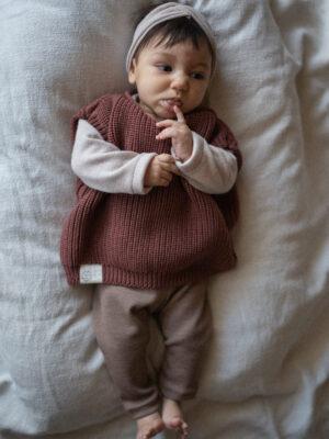 Strickweste Merino Altrosa