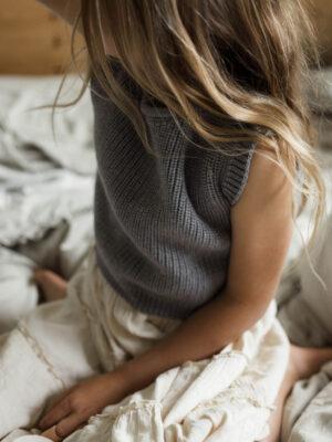 Strickweste Merino Grau