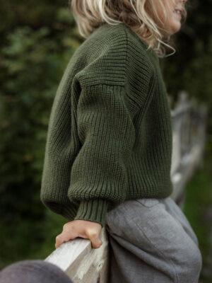 Strickpullover Olivegrün