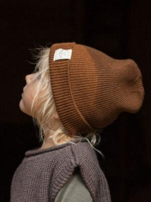 Strickmütze Zimt