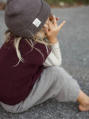 Strickmütze Mittelbraun