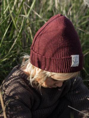 Strickmütze Bordeaux